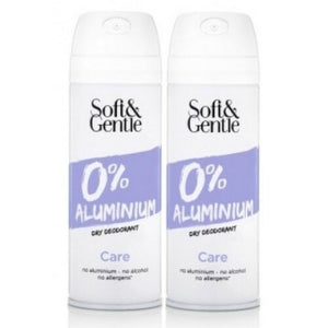 SOFT & GENTLE Care 0% Aluminium 0% Alcohol Antitranspirant Deodorant 150ml 2er
