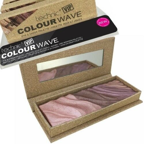 Technic VIP Colour Wave Eye & Cheek Palette Shimmer Bronzed