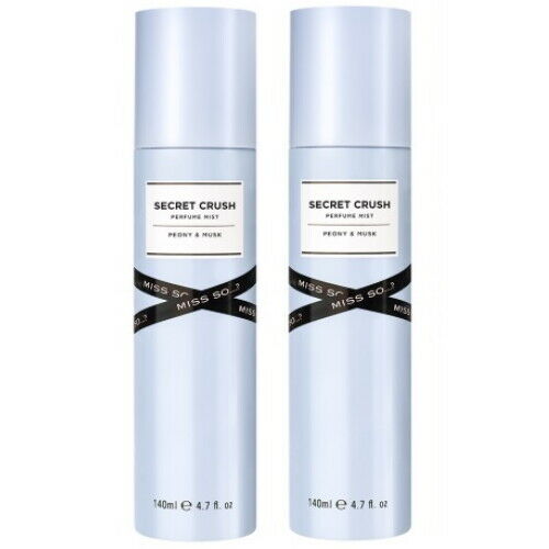 MISS SO...?  SECRET CRUSH Peony & Musk Body Mist Parfum Spray 140 ml 2er Pack