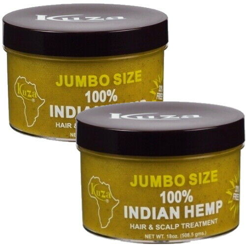 Kuza 100% Indian Hemp Indische Hanf Hair Scalp Treatment Haarkur JUMBO 508,5g 2x