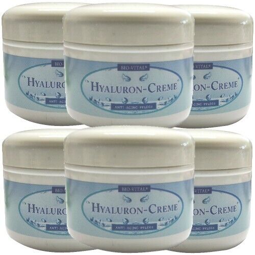 BIO-VITAL Hyaluron Tagescreme Hyaluronsäure Anti Falten Creme 250ml 6er P.