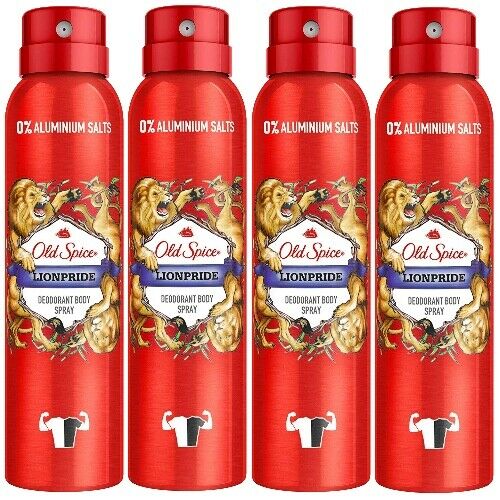 Old Spice Wild Collection LIONPRIDE Deodorant Bodyspray 150ml 4er Pack