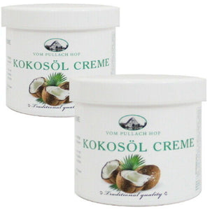Kokosöl Creme Cellulite Feuchtigkeitspflege Regeneration Kokoscreme 250ml 2er P.