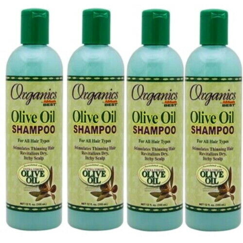 Africa's Best Originals Extra Virgin Oliven Öl Shampoo 355 ml 4er Pack
