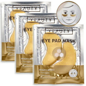 YEAUTY Boost Eye Pad Mask Augenmaske Hyaluron Kollagen sofort effekt 3er P