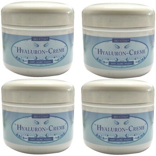 BIO-VITAL Hyaluron Tagescreme Hyaluronsäure Anti Falten Creme 250ml 4er P.