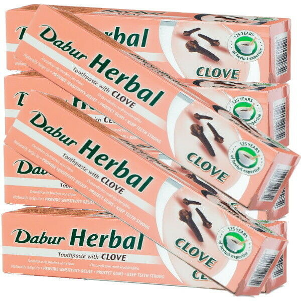 Dabur Clove Toothpaste ayurvedische Kräuter zahnpasta Nelken extrakt 100ml 6er P