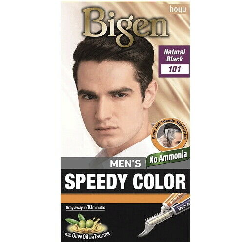 BIGEN Men's Speedy Colour Creme Haarfarbe Haarfärbemittel Natur Schwarz 101