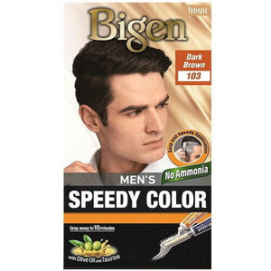 BIGEN Men's Speedy Colour Creme Haarfarbe Haarfärbemittel Dunkelbraun 103
