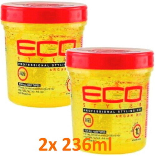 Eco Styler Professional Hair Styling Gel Morocco Argan Oil Maximum Hold 236ml 2x