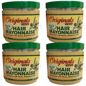 Africa's Best Originals Oliven Öl Hair MAYONNAISE für Geschädigtes Haar 426g 4er
