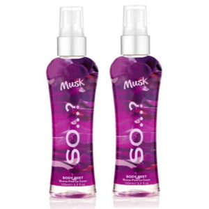 SO...?  MUSK Body Mist Parfum Spray 100 ml 2er pack