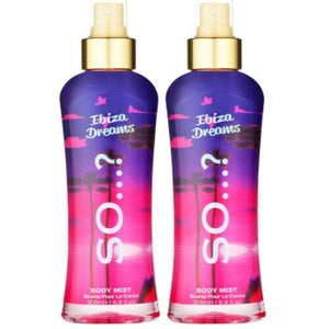 SO...?  IBIZA DREAMS Body Mist Parfum Spray 200 ml Traumhaft WoW 2er Pack