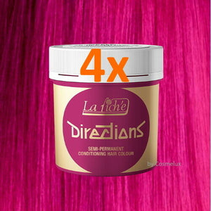LaRiche Directions Haarfarbe Flamingo Pink Direktziehende Haartönung 88ml 4er P.