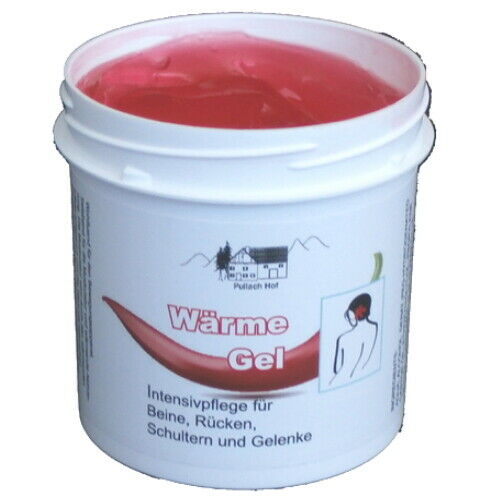HOT Wärme Gel Balsam Intensivpflege Rücken, Schultern, Gelenke und Beine 250ml