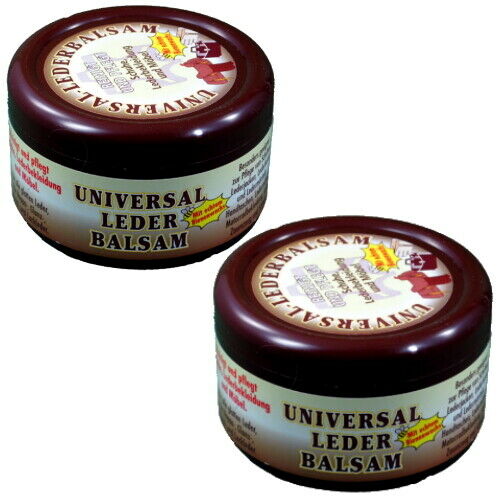 Leather Balm Universal Leather Care with Real Beeswax 250ml (br) 2 Pack
