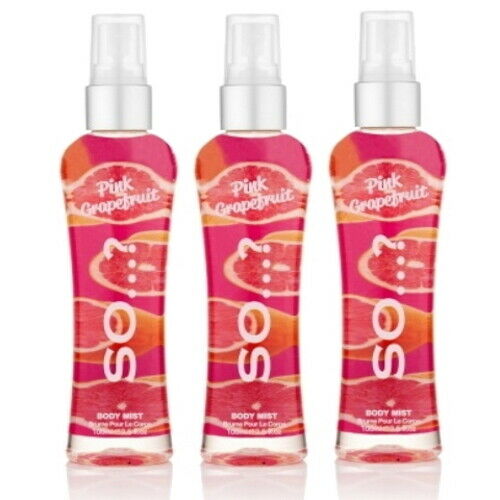 SO...?  PINK GRAPEFRUIT Body Mist Parfum Spray 100 ml 3er Pack