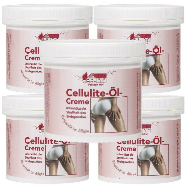 Anti-Cellulite Öl Creme Balsam Bindegewebe Haut Straffung Körperpflege 250ml 5x