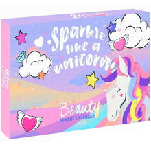 Load image into Gallery viewer, UNICORN Super Kids kosmetik Adventskalender Advent of Beauty Surpris 24tlg
