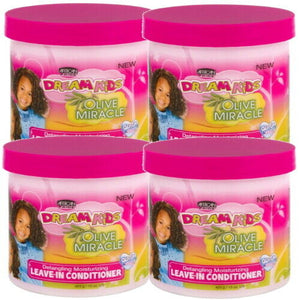 African Pride Dream Kids Olive Miracle Detangling Leave in Conditioner 425g 4x