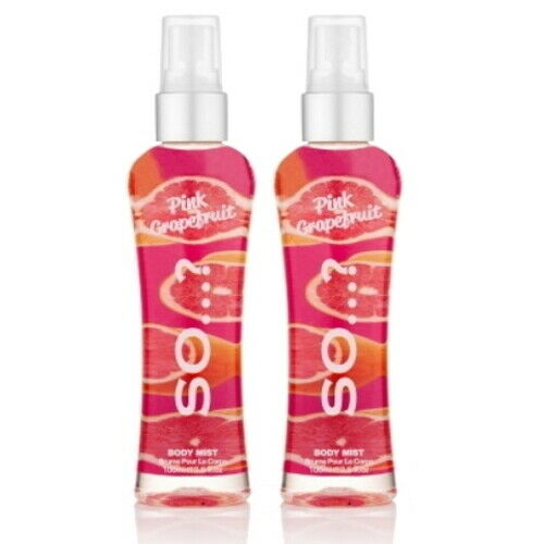 SO...? PINK GRAPEFRUIT Body Mist Perfume Spray 100 ml pack of 2