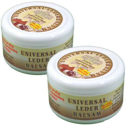 Lederbalsam Universal Lederpflege mit echtem Bienenwachs 250ml 2er Pack