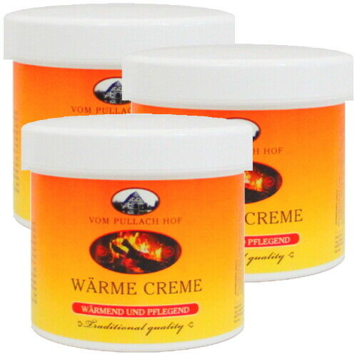 Wärme Creme Wärmegel Intensivpflege Rücken, Schultern, Gelenke, Beine 250ml 3x