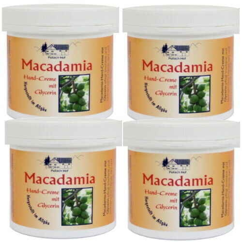 Macadamia Hand Creme für trockene und beanspruchte Haut 250 ml 4er Pack