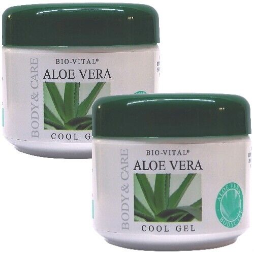 Bio-Vital Aloe Vera COOL Gel spendet Feuchtigkeit Beruhigt Hautpflege 125ml 2er
