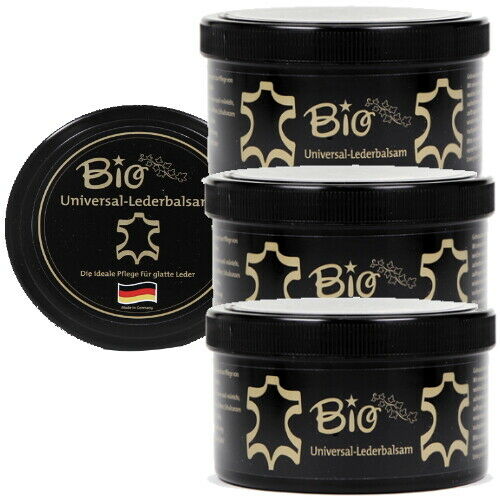 BIO Lederbalsam Universal Lederpflege mit echtem Bienenwachs 250ml (s) 3er Pack