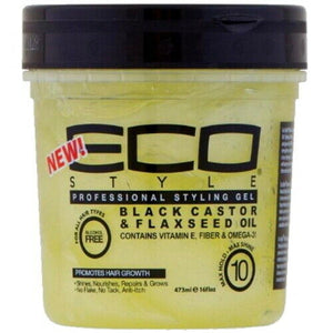 Eco Styler Black Castor, Leinsamen Öl Professional Haar Styling Gel 473ml