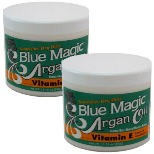 Blue Magic Original Argan Oil Vitamin E Haar Leave In Conditioner 390g 2er Pack