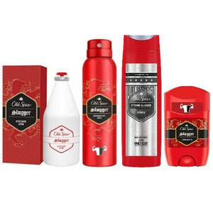 Old Spice SLUGGER After Shave + Deodorant Spray + Showergel + Deostick 4er SET