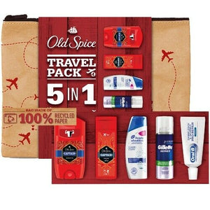 Old Spice Travel Pack 5in1 CAPTAIN Deo+Duschgel+H&S+Gillette+Oral-B + Tasche