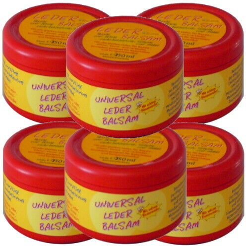 Schuh Lederbalsam Universal Lederpflege mit echtem Bienenwachs 250ml (r) 6er P.