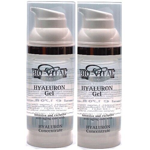 BIO-VITAL Hyaluron Säure Konzentrat Gel Anti Aging Falten Creme 50ml 2x
