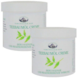 Teebaumöl Creme Teebaum Öl Salbe beruhigend & regenerierend Hautpflege 250ml 2x