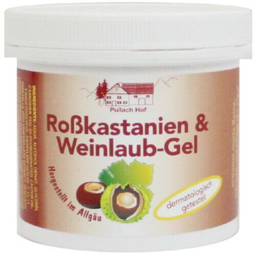 Roßkastanien und Weinlaub-Gel vom Pullach Hof Rosskastanien Balsam 250 ml