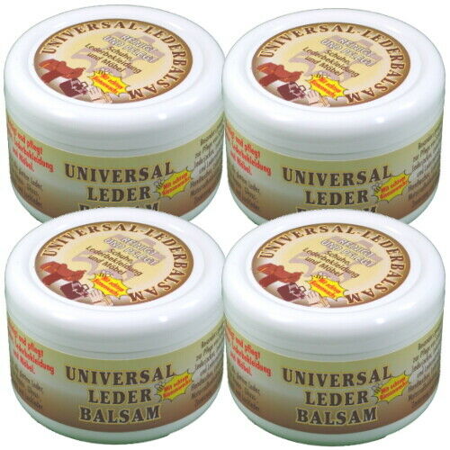 Lederbalsam Universal Lederpflege mit echtem Bienenwachs 250ml 4er Pack
