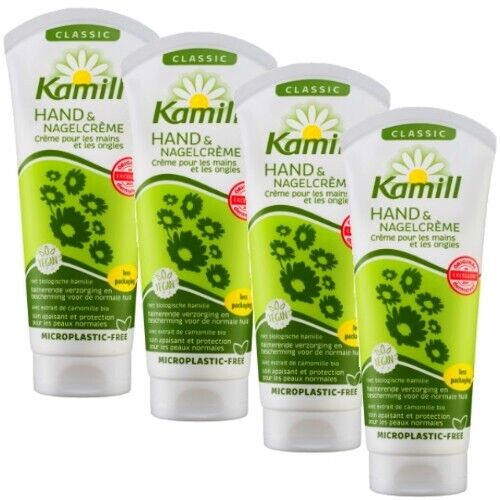 Kamill Hand & Nagelcreme Classic Pflege trockene Hände Handcreme 100ml 4er Pack