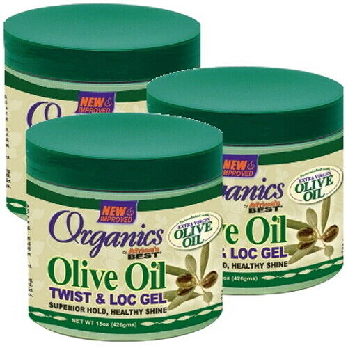 Africa's Best Originals Oliven Öl Twist & Loc Haar Gel Super Halt 426g 3er Pack