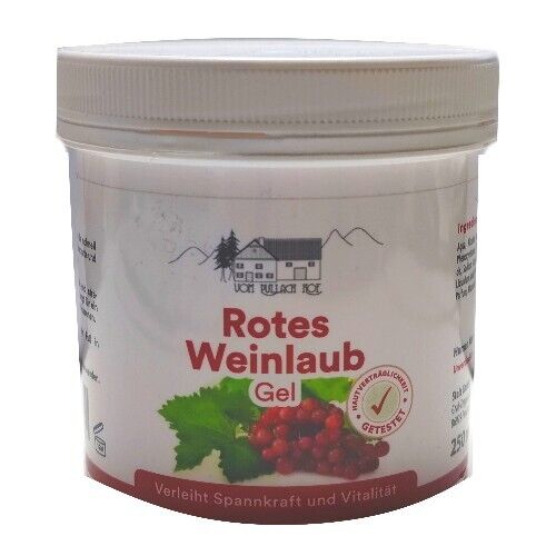 Rotes Weinlaub Gel Balsam verleiht Spannkraft und vitalität für Müde Beine 250ml