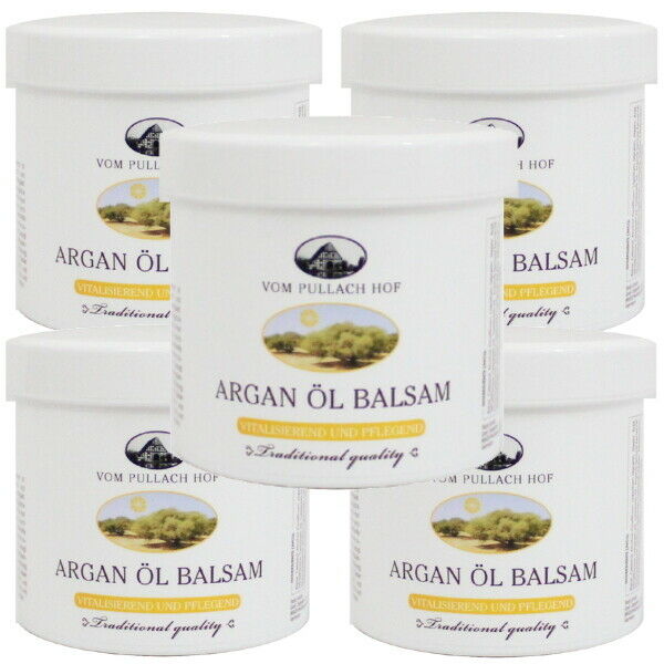 Argan Öl Balsam Arganöl Creme Trockene Haut Pflege von Pullach Hof 250ml 5er Pa.