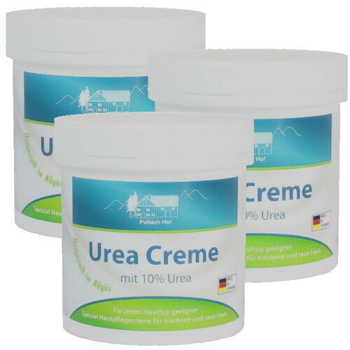 Urea Creme 10 % trockene / raue Horn Haut + Füsse Urea Salbe 250ml 3er Pack