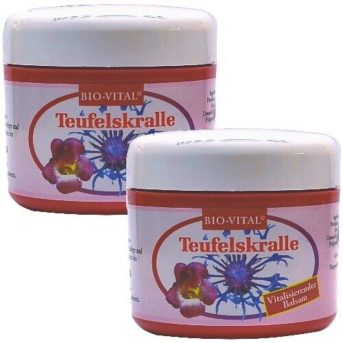Bio-Vital Teufelskralle Balsam lockert, vitalisiert verspannte Muskeln 125ml 2x