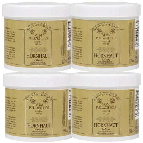 Hornhaut Balsam 500ml Qualität Vom Pullach Hof Fußpflege Fuß creme 4er Pack