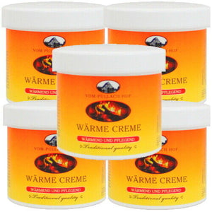 Wärme Creme Wärmegel Intensivpflege Rücken, Schultern, Gelenke, Beine 250ml 5x