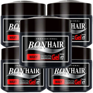 Bonhair Professional Black Series Waxy Gum Haardressing Styling Gel 500ml 5er P