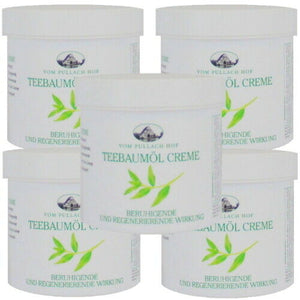 Teebaumöl Creme Teebaum Öl Salbe beruhigend & regenerierend Hautpflege 250ml 5x