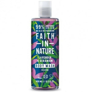 Faith in Nature Lavender & Geranium Body Wash VEGAN Parabenfrei 400ml